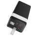 Быстрый повербанк 40000mAh со светильником HOCO J86 Powermaster 22.5W QC3.0 PD3.0 Black